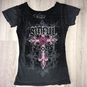 Affliction - Sinful Loose Fitting Top
